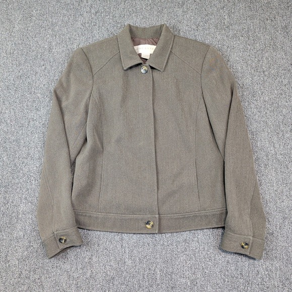 Doncaster Vintage Aesthetic Hidden Button Jacket 6 Olive Drab Quiet Luxury Mod — photo 2
